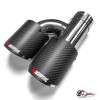 Насадки на глушитель Akrapovic Style h наружные(комплект, мат, 2х89mm)