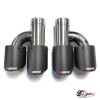 Насадки на глушитель Akrapovic Style h наружные(комплект, мат, 2х89mm)