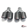 Насадки на глушитель Akrapovic Style Y, опал (левая + правая, мат, 2х89mm)