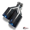Насадка на глушитель Y-образная "M Style" левая, со скосом (опал, 2х89mm)