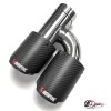 Насадка на глушитель Akrapovic Style h внутренняя (левая, мат, 2х89mm)