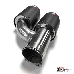 Насадка на глушитель Akrapovic Style h внутренняя (левая, мат, 2х89mm)
