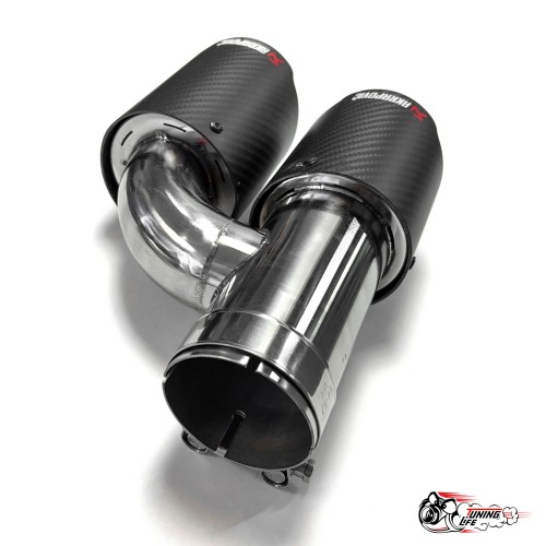 Насадка на глушитель Akrapovic Style h внутренняя (левая, мат, 2х89mm)