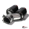Насадка на глушитель Akrapovic Style Y (левая, глянец, 2х89mm)