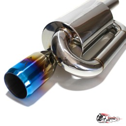 Глушитель прямоточный HKS Twin Loop, 51мм с Опалом