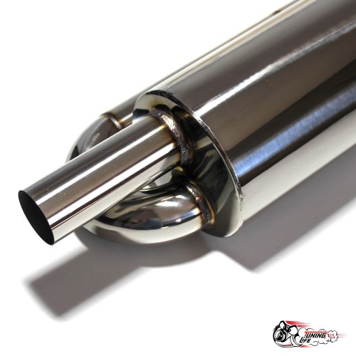 Глушитель прямоточный HKS Twin Loop, 63мм с Опалом