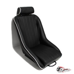 Спортивное сиденье (ковш) Old school (эко. кожа)