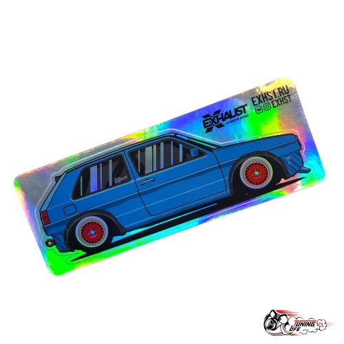 Стикер (голографический) Golf MK2
