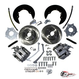 Задние дисковые тормоза "Заводской Тюнинг" для автомобилей ВАЗ 2108 -2115,Приора/Калина/Гранта под АБС, перфорация