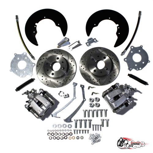 Задние дисковые тормоза "Заводской Тюнинг" для автомобилей ВАЗ 2108 -2115,Приора/Калина/Гранта под АБС, перфорация