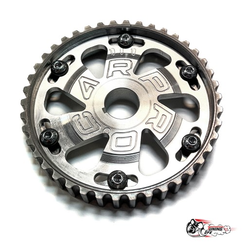 Шестерня разрезная ГРМ ЛАДА Гранта 8V Pro.Car алюминиевая серебристая