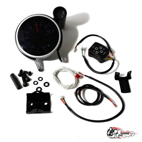 Тахометр DEPO 115мм с шифт лампой