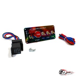 Панель зажигания универсальная 3 тумблера Neo Сhrome