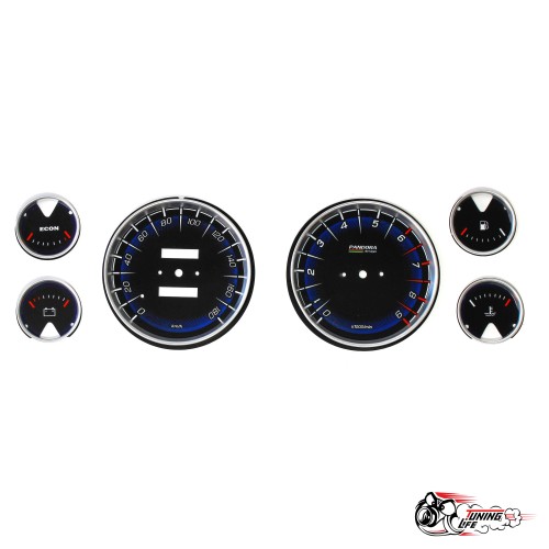 Шкала+кольца ВАЗ 2107 Sport Blue Pandora