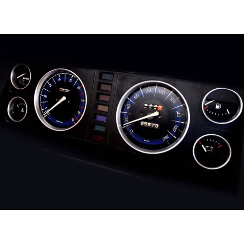 Шкала+кольца ВАЗ 2107 Sport Blue Pandora