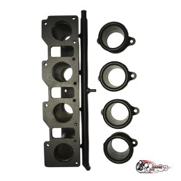 Коллектор под 4-х дроссельный узел Toyota Levin BLACK TOP 16V горизонтальный