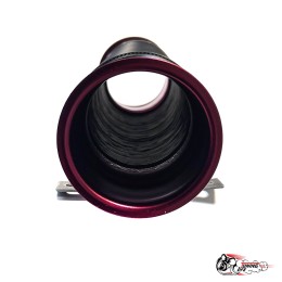 Холодный впуск гофрированный (красный)