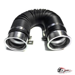 Холодный впуск гофрированный (хром)