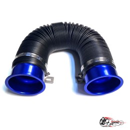 Холодный впуск гофрированный (синий)