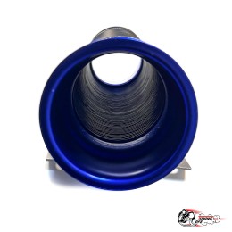 Холодный впуск гофрированный (синий)