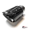Насадка на глушитель Akrapovic Style кованый карбон (глянец, 63-89mm)