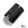 Насадка на глушитель "M Style" карбон (глянец, 63-89mm), короткая