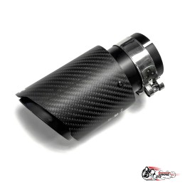 Насадка на глушитель Akrapovic Style карбон (мат, 63-89mm)