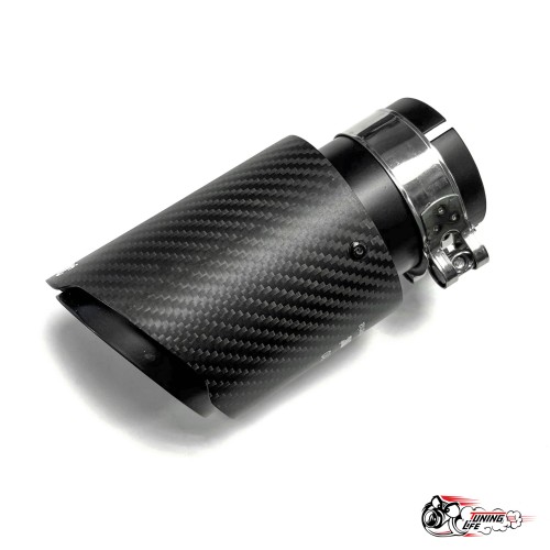 Насадка на глушитель Akrapovic Style карбон (мат, 63-89mm)