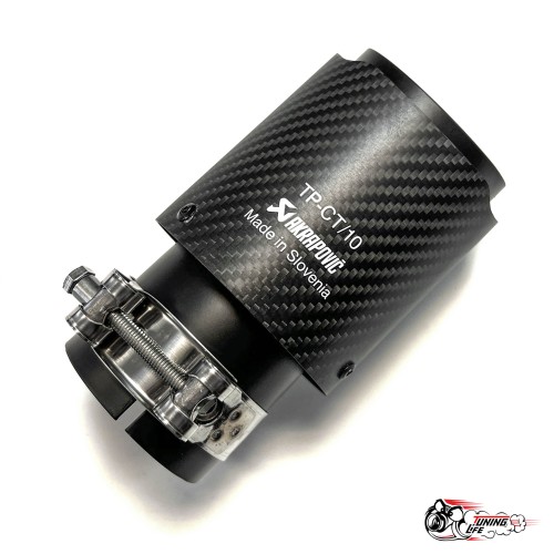 Насадка на глушитель Akrapovic Style карбон (мат, 63-89mm)