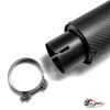 Насадка на глушитель Akrapovic Style карбон (мат, 63-89mm)