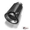 Насадка на глушитель "M Style" карбон (глянец, 63-89mm)