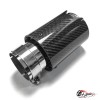 Насадка на глушитель "M Style" карбон (глянец, 63-89mm)