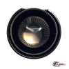 Насадка на глушитель черная "M Style" карбон (глянец, 63-89mm)