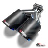 Насадка на глушитель Akrapovic Style Y, опал (правая, мат, 2х89mm)