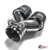 Насадка на глушитель Akrapovic Style Y, опал (левая, мат, 2х89mm)