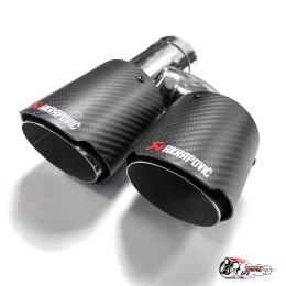 Насадка на глушитель Akrapovic Style h (правая, мат, 2х89mm)