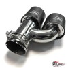 Насадка на глушитель Akrapovic Style h (правая, мат, 2х89mm)