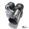Насадка на глушитель Akrapovic Style h (левая, мат, 2х89mm)