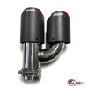 Насадка на глушитель Akrapovic Style h (левая, мат, 2х89mm)