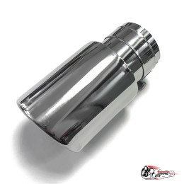 Насадка на глушитель в стиле "AKRAPOVIC" со скосом (Выход 89mm)