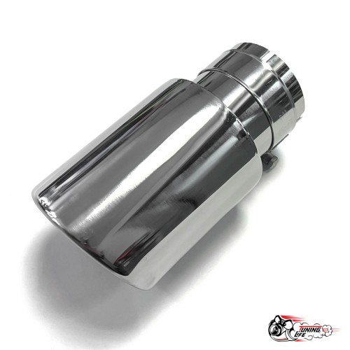 Насадка на глушитель в стиле "AKRAPOVIC" со скосом (Выход 89mm)