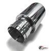 Насадка на глушитель в стиле "AKRAPOVIC" со скосом (Выход 89mm)