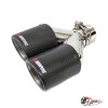 Насадка на глушитель карбоновая Akrapovic Style 90x2 мм левая