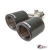 Насадка на глушитель карбоновая Akrapovic Style 90x2 мм левая