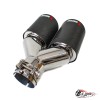 Насадка на глушитель карбоновая Akrapovic Style 90x2 мм правая