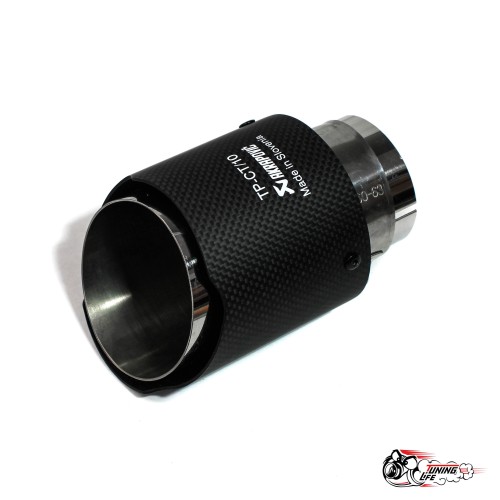 Насадка на глушитель Akrapovic Style V2 карбон (мат, 89mm)