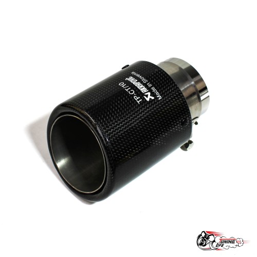 Насадка на глушитель Akrapovic Style V1 карбон (глянец, 89mm)
