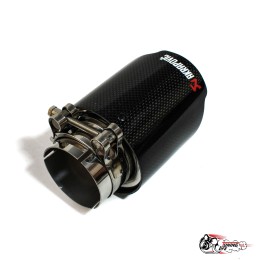 Насадка на глушитель Akrapovic Style V2 карбон (глянец, 89mm)
