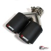 Насадка на глушитель Akrapovic Style V2 карбон (мат, 2х89mm)