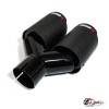 Насадка на глушитель Akrapovic Style V2 карбон (мат, 2х89mm) чёрная
